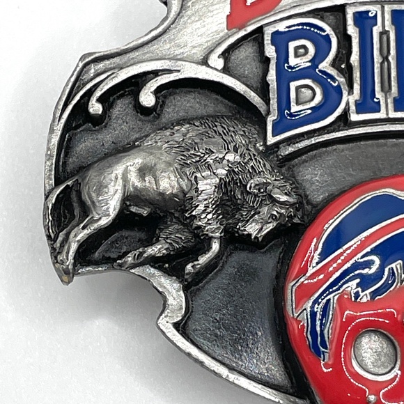 Vintage Buffalo Bills 1987 Limited Edition Belt Buckle Siskiyou Buckle Co Signed - Picture 3 of 13